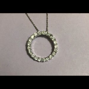 Diamond Circle pendant Necklace